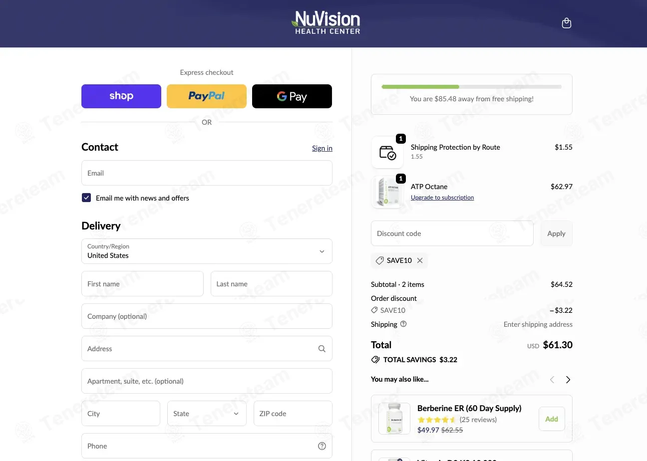 NuVision Health Center coupon code: 5% off with SAVE10. Tested and valid as 2 months ago.