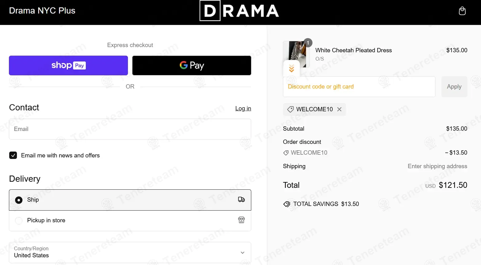 Drama NYC Plus coupon code: 10% off with WELCOME10. Tested and valid as 1 year ago.