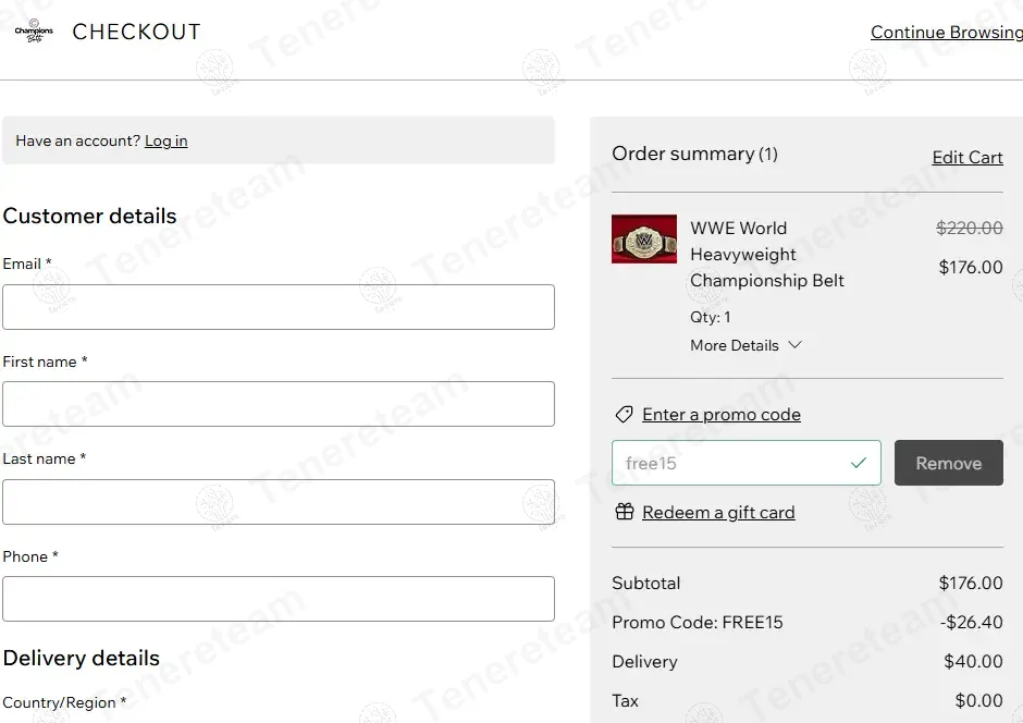 Champions Belts coupon code: 15% off with free15. Tested and valid as 1 year ago.