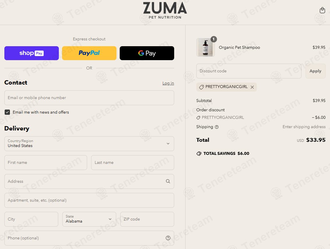 Zuma Pet Nutrition coupon code: 15% off with PRETTYORGANICGIRL. Tested and valid as 1 year ago.