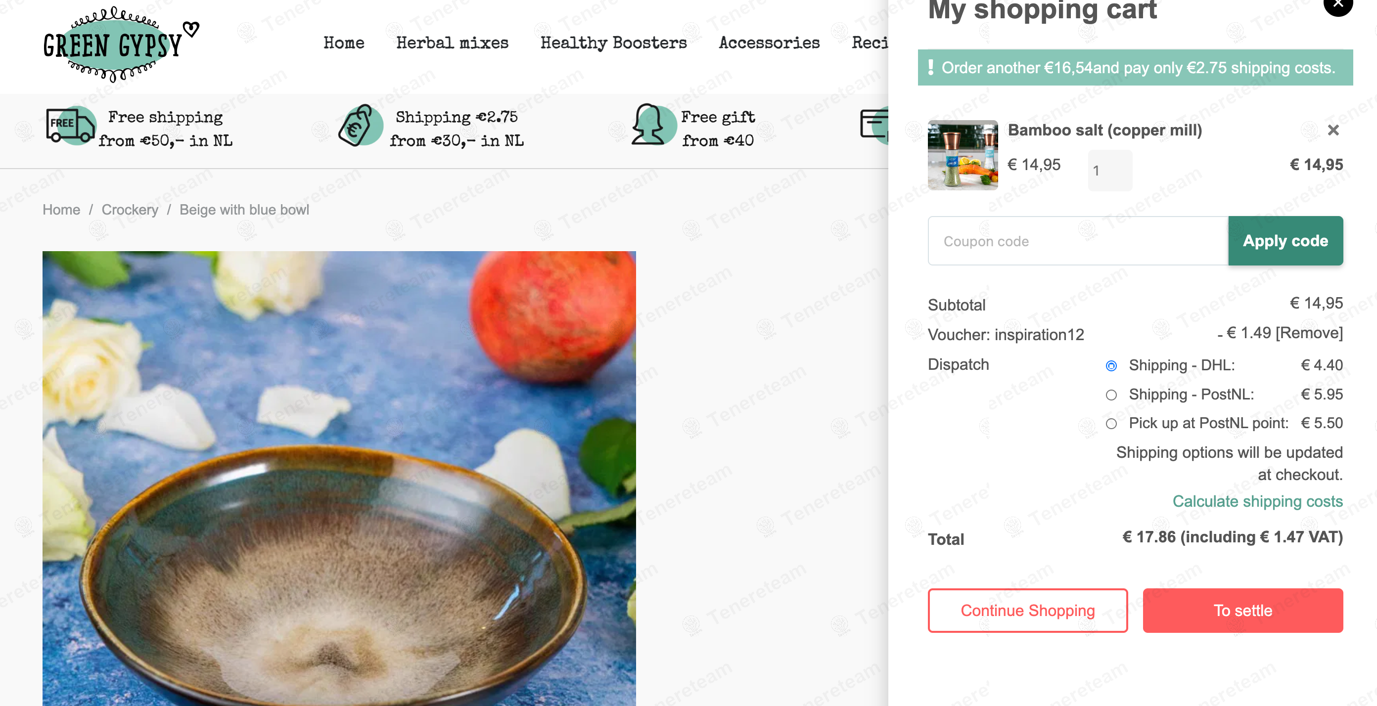 Green Gypsy Spices coupon code: 10% off with INSPIRATIE12. Tested and valid as 1 year ago.