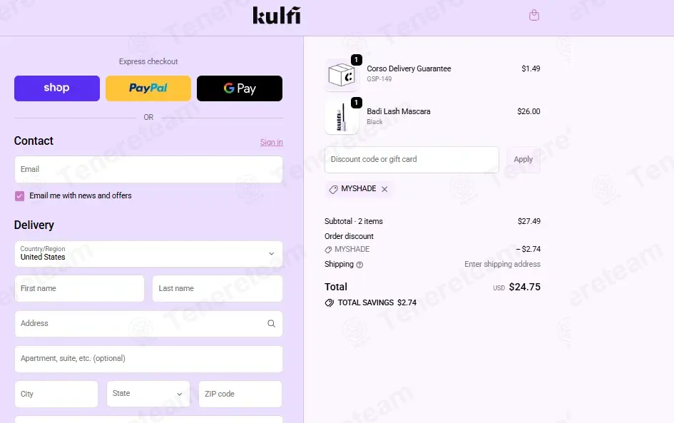 Kulfi Beauty coupon code: 10% off with MYSHADE. Tested and valid as 1 month ago.