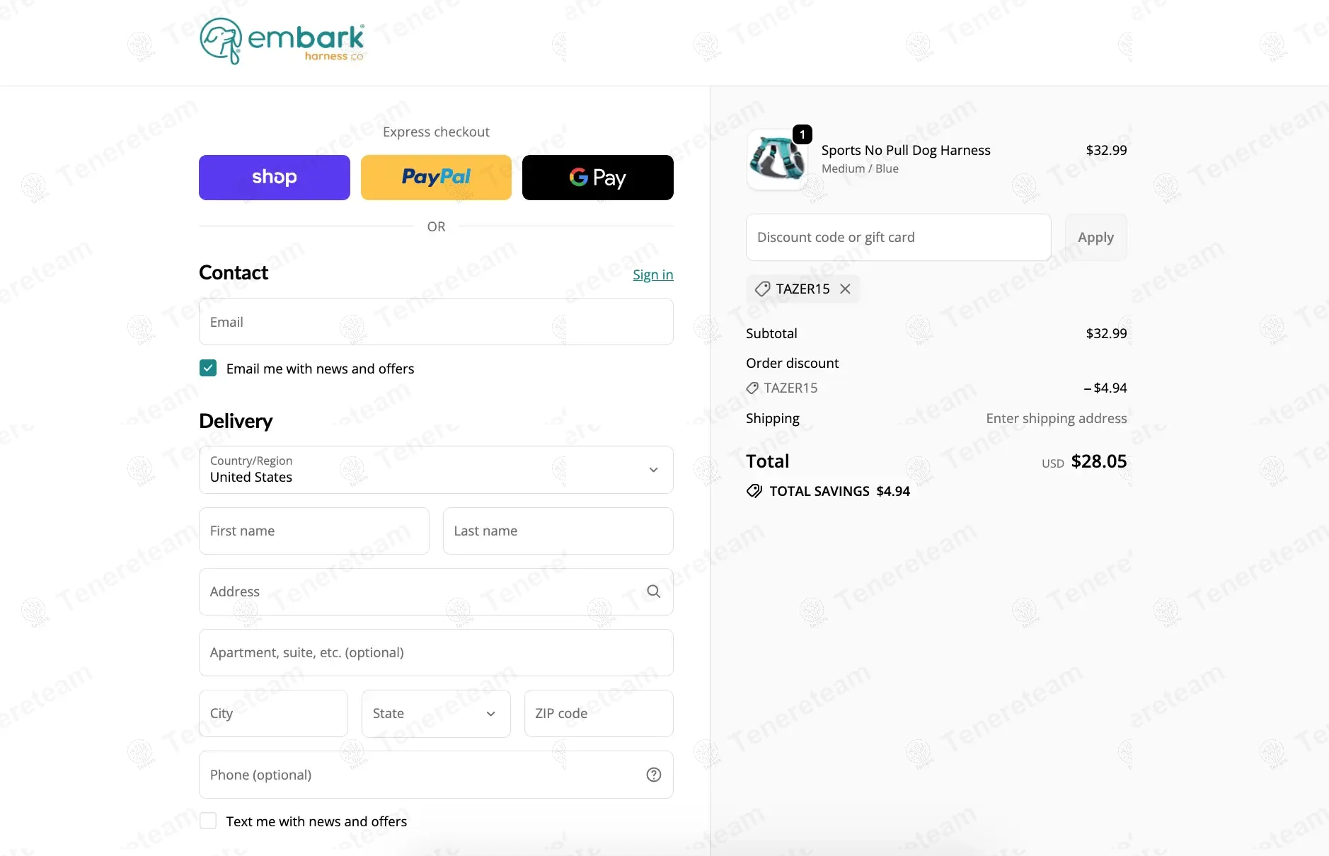 Embark Pets UK coupon code: 15% off with TAZER15. Tested and valid as 9 months ago.