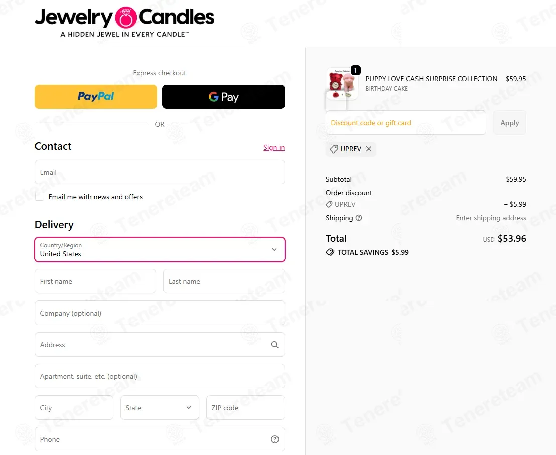 Jewelry Candles coupon code: 10% off with UPREV. Tested and valid as 1 week ago.