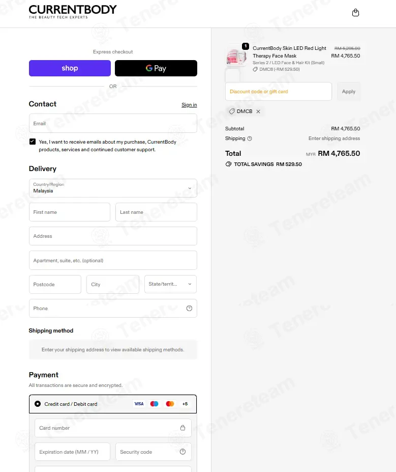 CurrentBody SG coupon code: 10% off with DMCB. Tested and valid as 2 weeks ago.