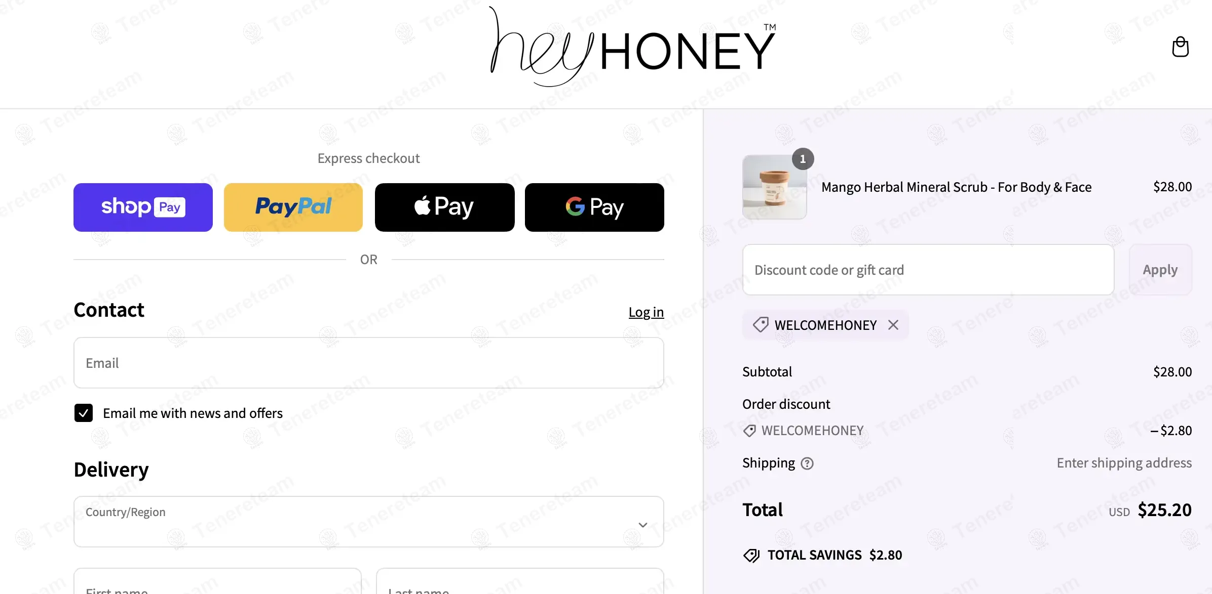 Hey Honey coupon code: 10% off with WelcomeHoney. Tested and valid as 1 year ago.