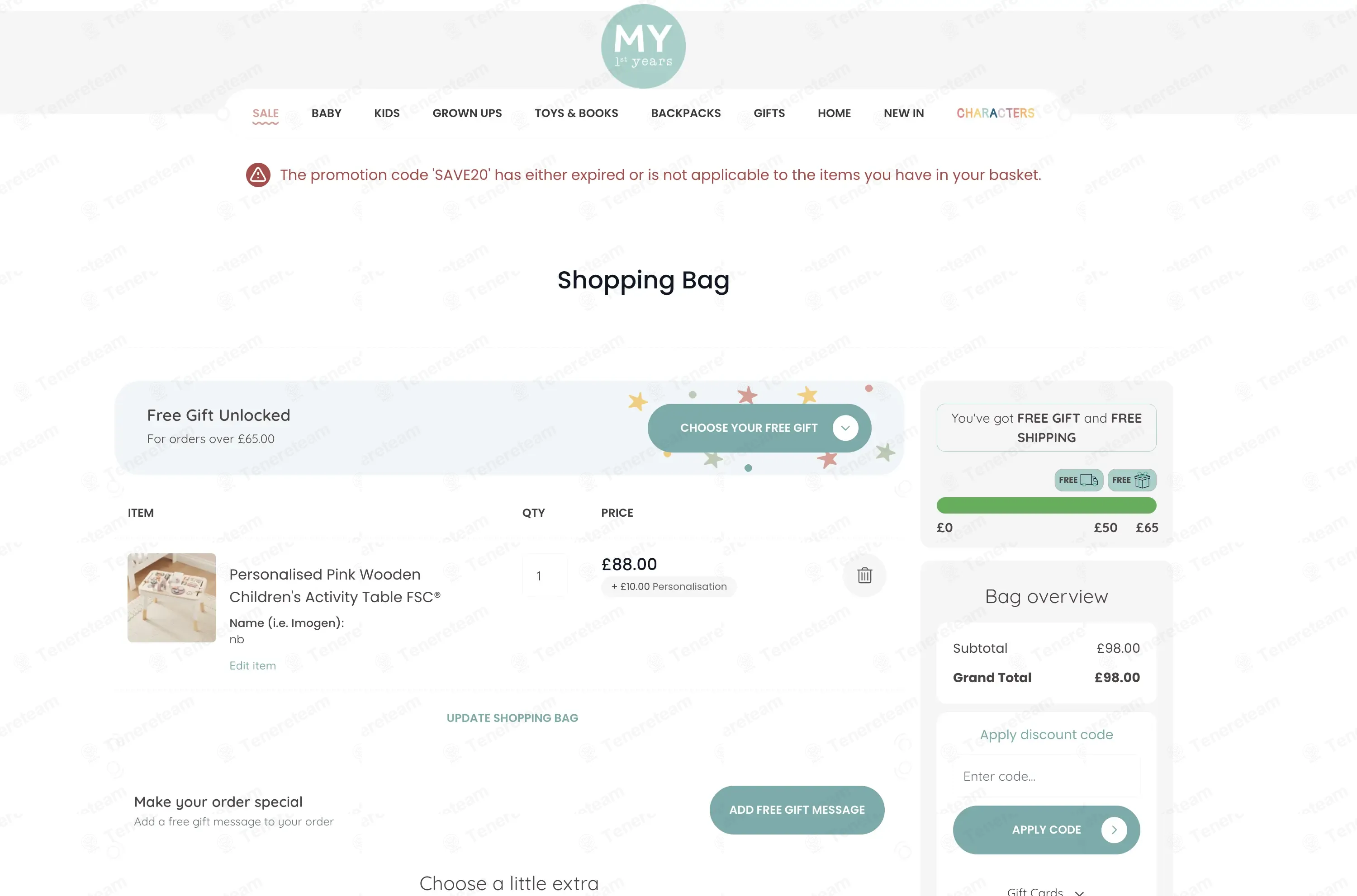 My1stYears coupon code: 20% off with SAVE201. Tested and valid as 3 months ago.