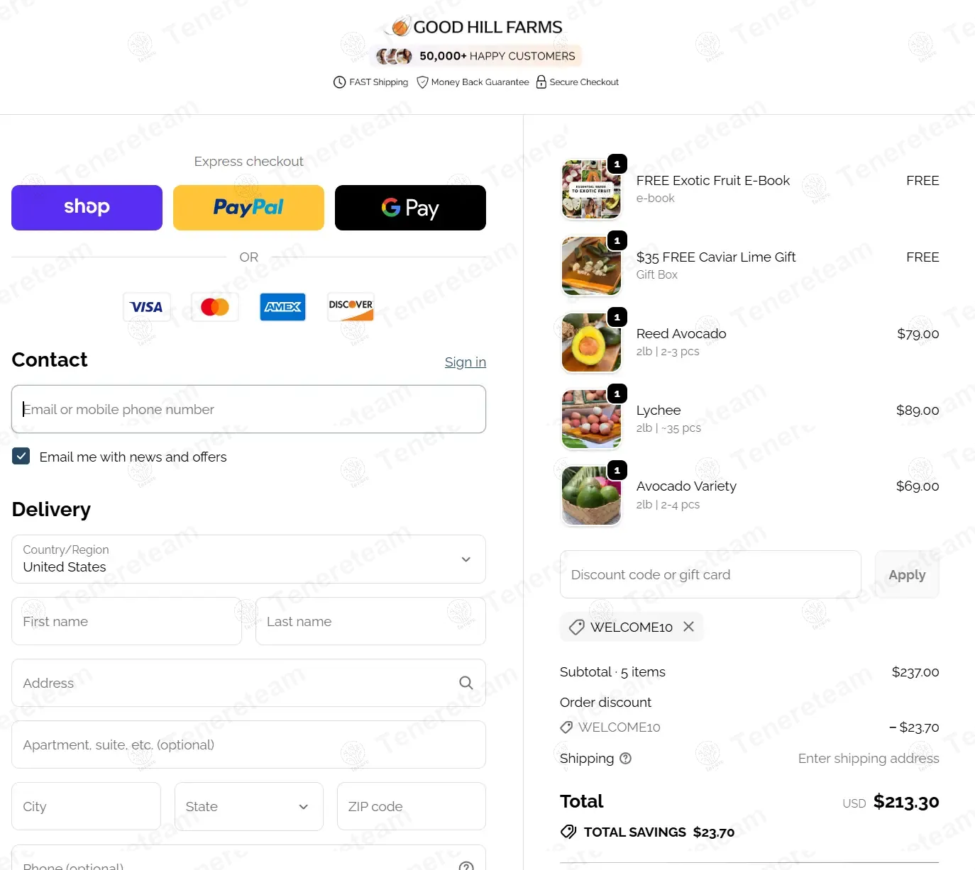 Good Hill Farms coupon code: 10% off with WELCOME10. Tested and valid as 9 months ago.