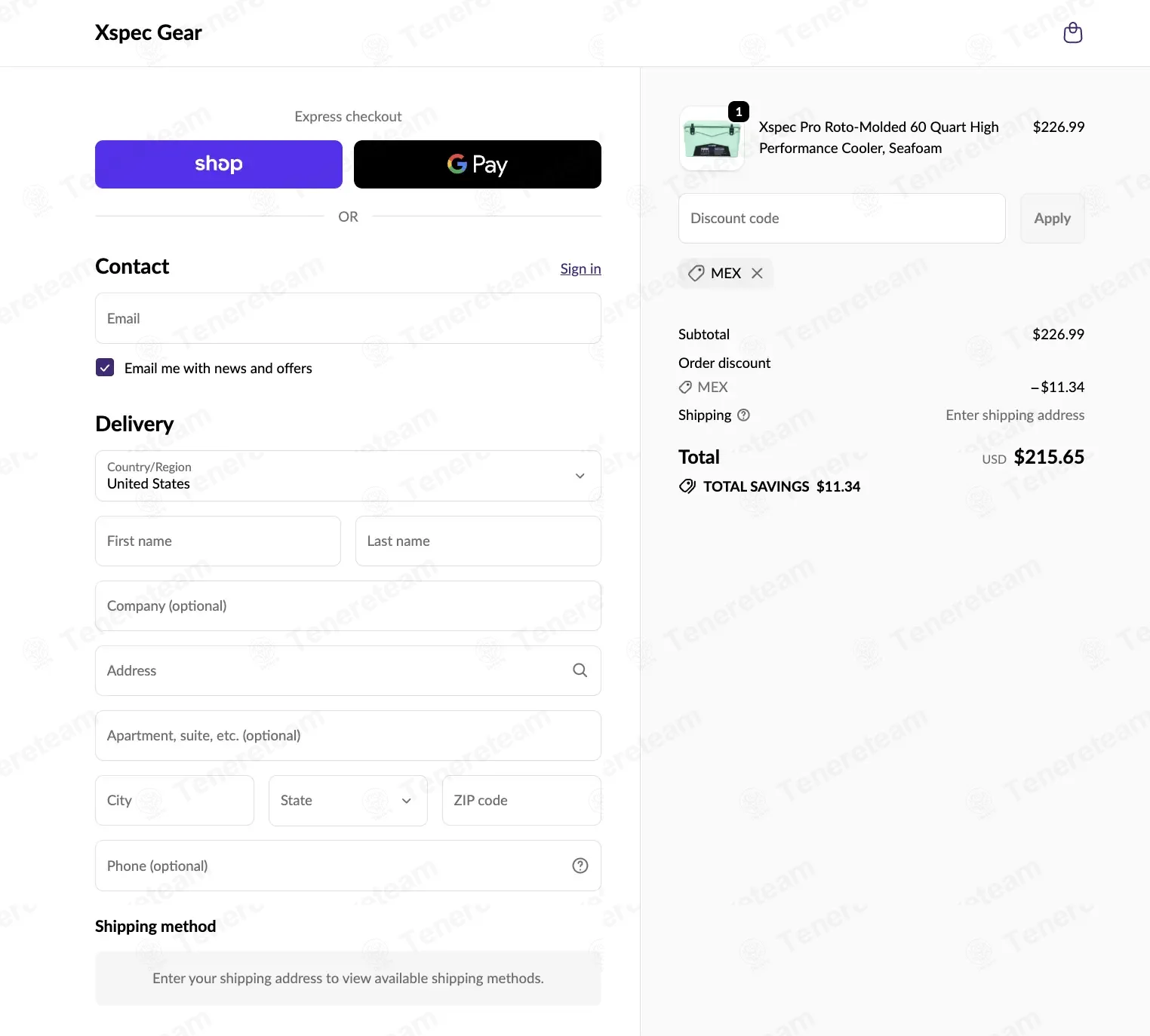 Xspec Gear coupon code: 5% off with MEX. Tested and valid as 1 week ago.