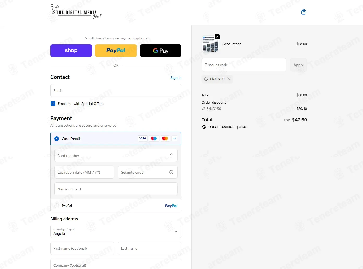 The Digital Media Hub coupon code: 30% off with ENJOY30. Tested and valid as 3 weeks ago.