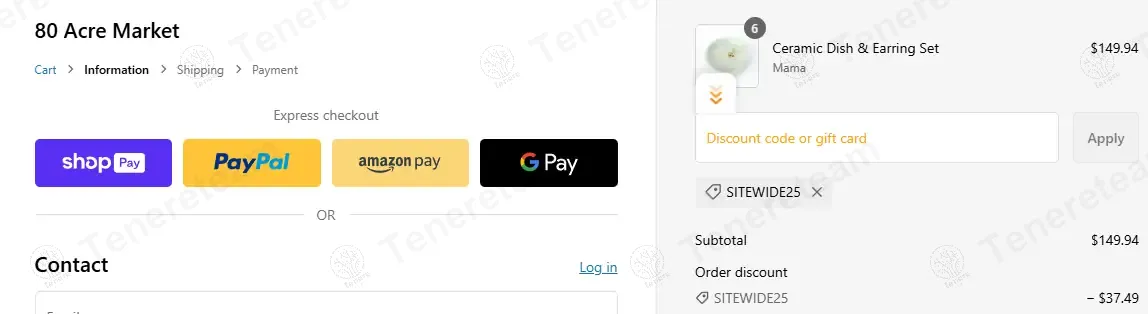 80 Acre Market coupon code: 25% off with SITEWIDE25. Tested and valid as 1 year ago.
