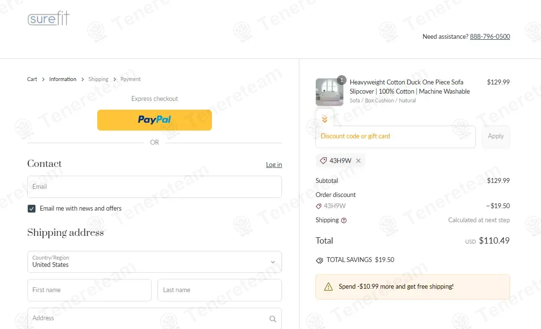 Surefit coupon code: 15% off with 43H9W. Tested and valid as 1 year ago.