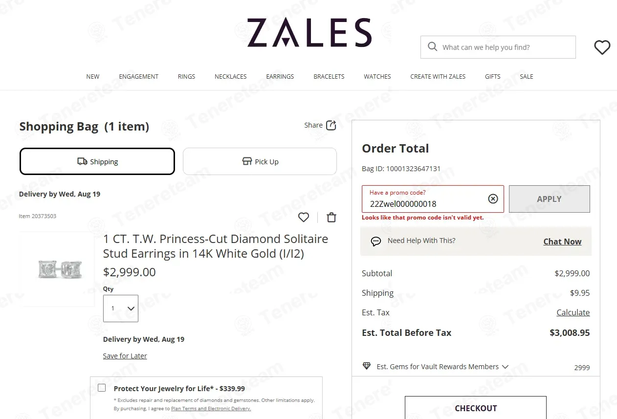 Zales coupon code: $50 off with 22Zwel000000018. Tested and valid as 1 week ago.