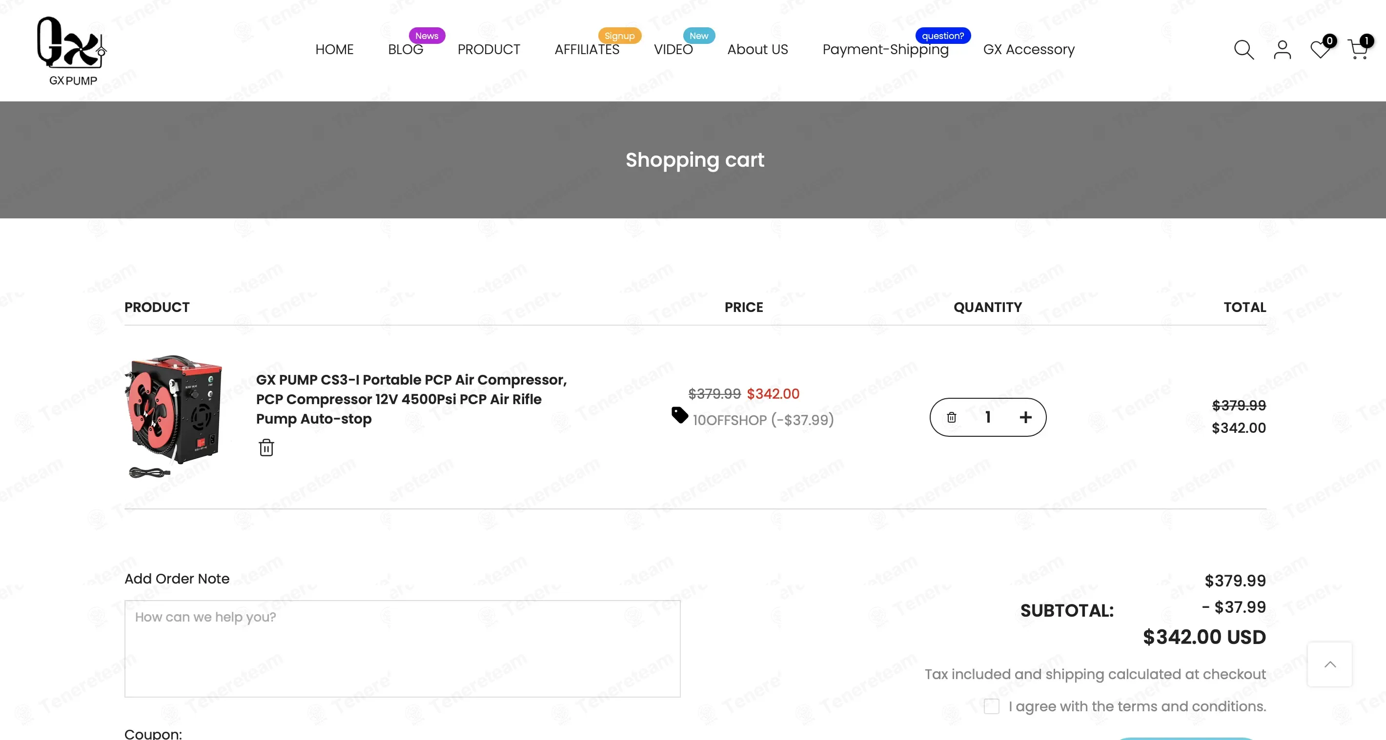 GXPump coupon code: 10% off with 10OFFSHOP. Tested and valid as 2 days ago.
