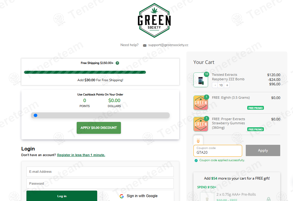 Green Society coupon code: 20% off with gta20. Tested and valid as 1 year ago.