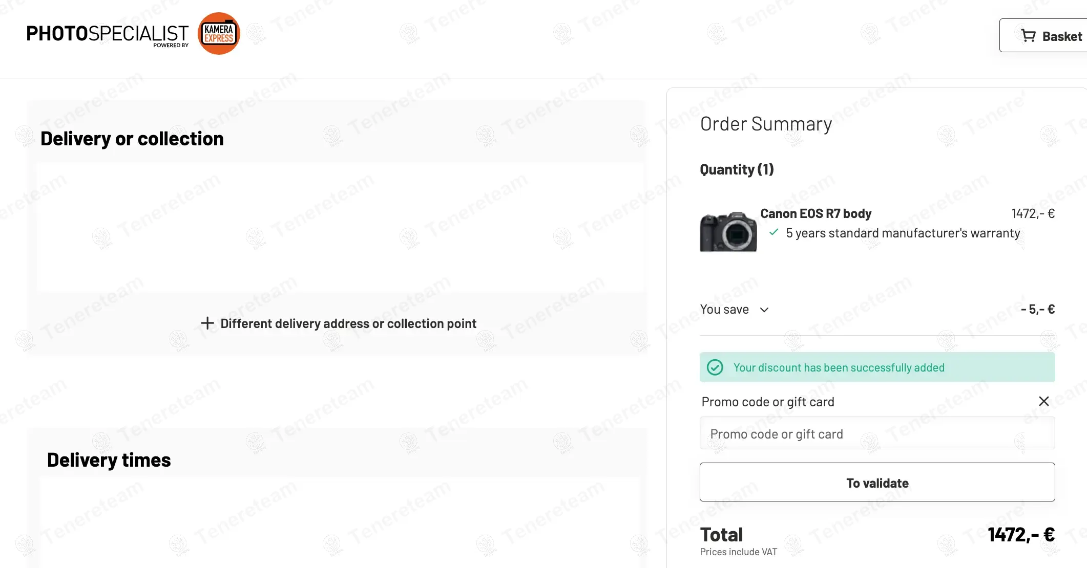 Photo Specialist FR coupon code: €5 off with KEFRVCL888XUE. Tested and valid as 1 year ago.
