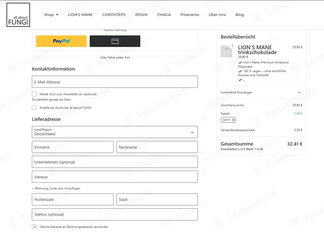 All About Fungi coupon code verified as working at checkout