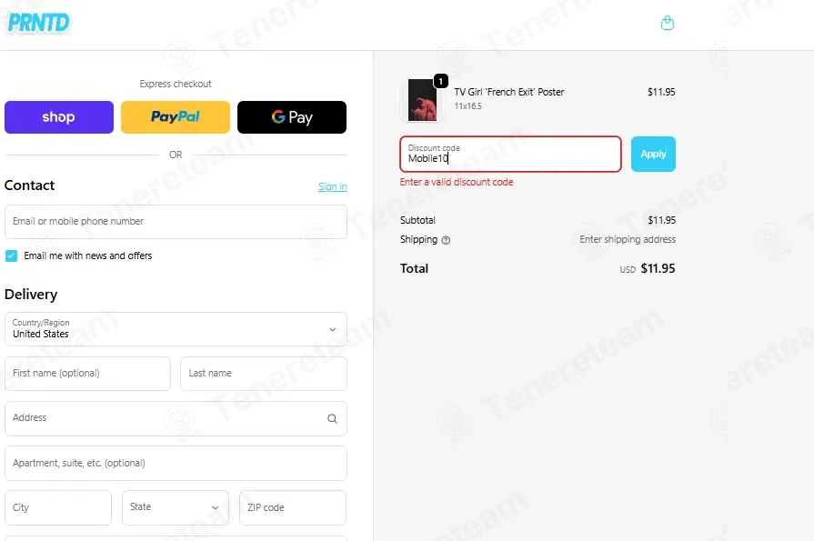 PosterTok coupon code: 10% off with Mobile10. Tested and valid as 3 months ago.