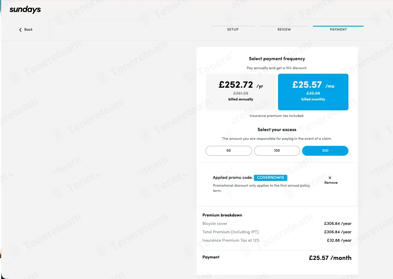 Sundays Insurance UK coupon code: 15% off with COVERNOW15. Tested and valid as 2 weeks ago.