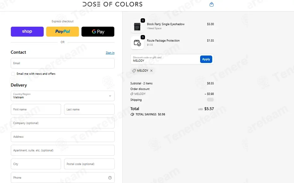 Dose Of Colors coupon code: 15% off with MELODY. Tested and valid as 1 week ago.