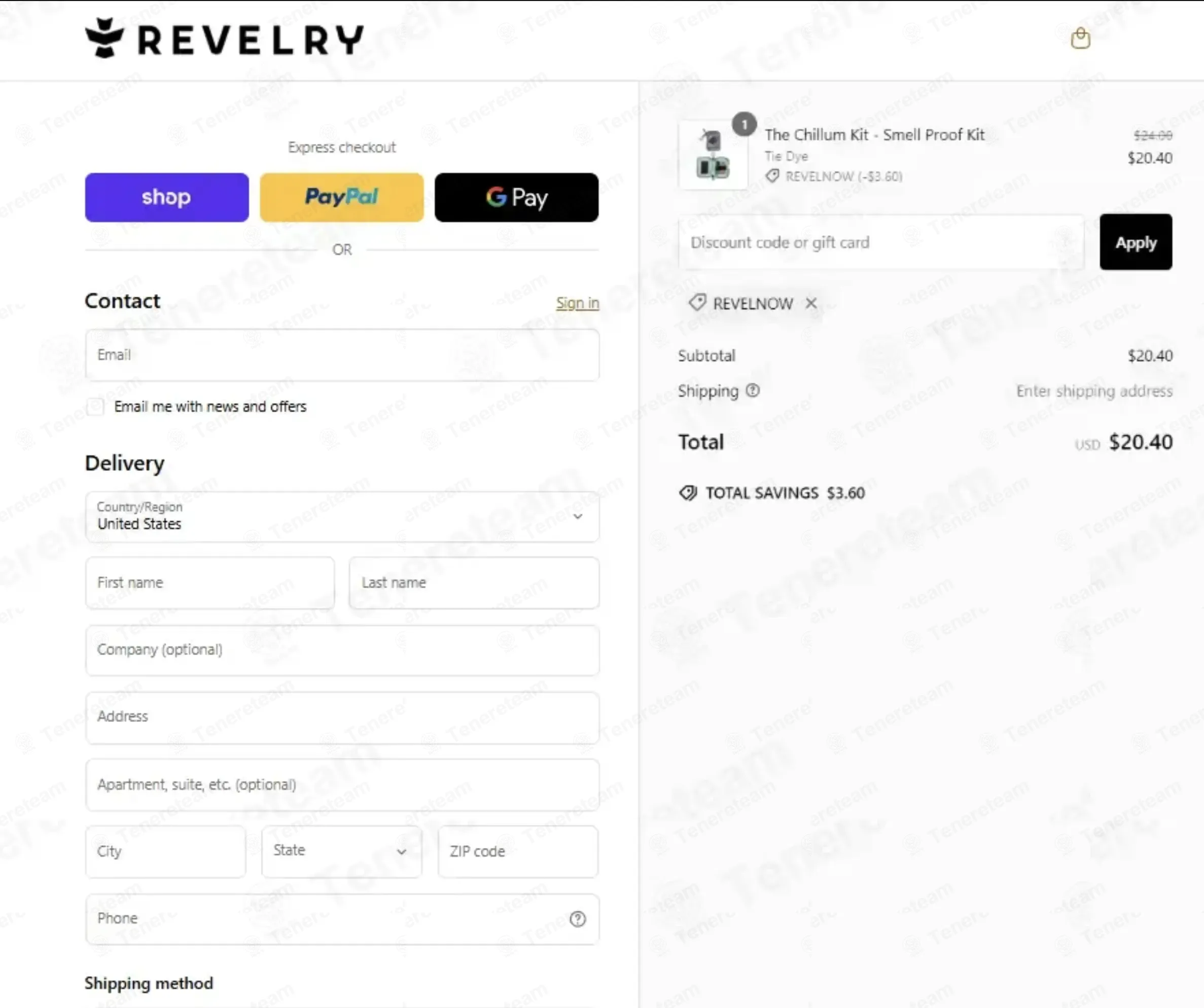 Revelry Supply coupon code: 15% off with REVELNOW. Tested and valid as 3 days ago.