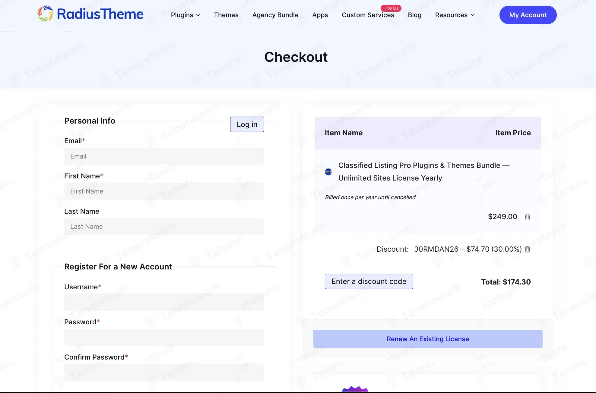 RadiusTheme coupon code: 30% off with 30RMDAN26. Tested and valid as 1 month ago.