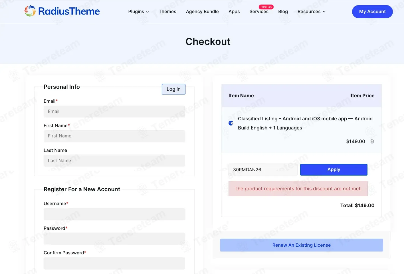 RadiusTheme coupon code: 30% off with 30RMDAN26. Tested and valid as 1 month ago.