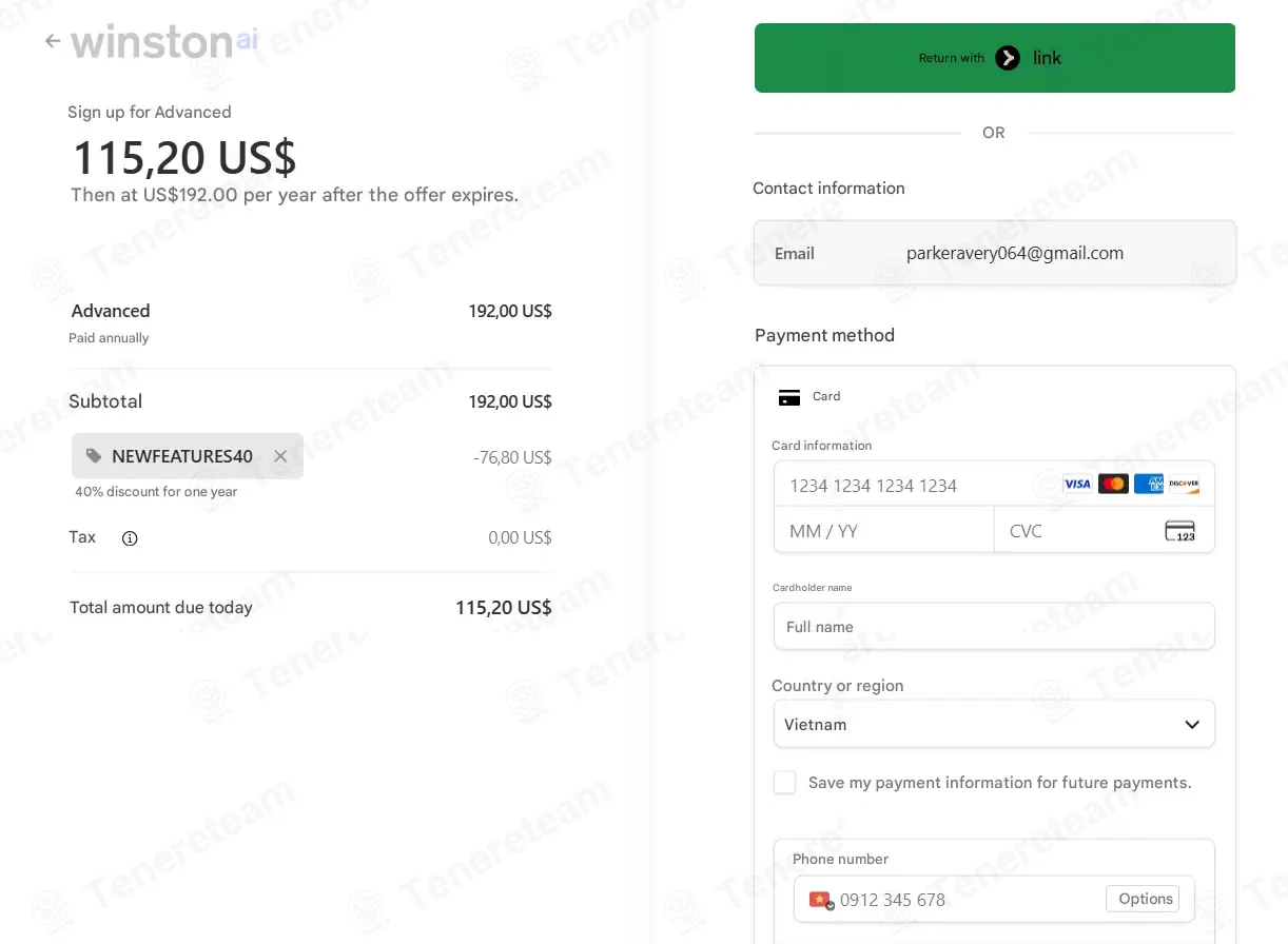 Winston AI coupon code: 40% off with NEWFEATURES40. Tested and valid as 1 month ago.