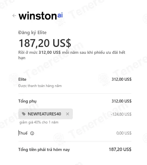 Winston AI coupon code: 40% off with NEWFEATURES40. Tested and valid as 1 month ago.
