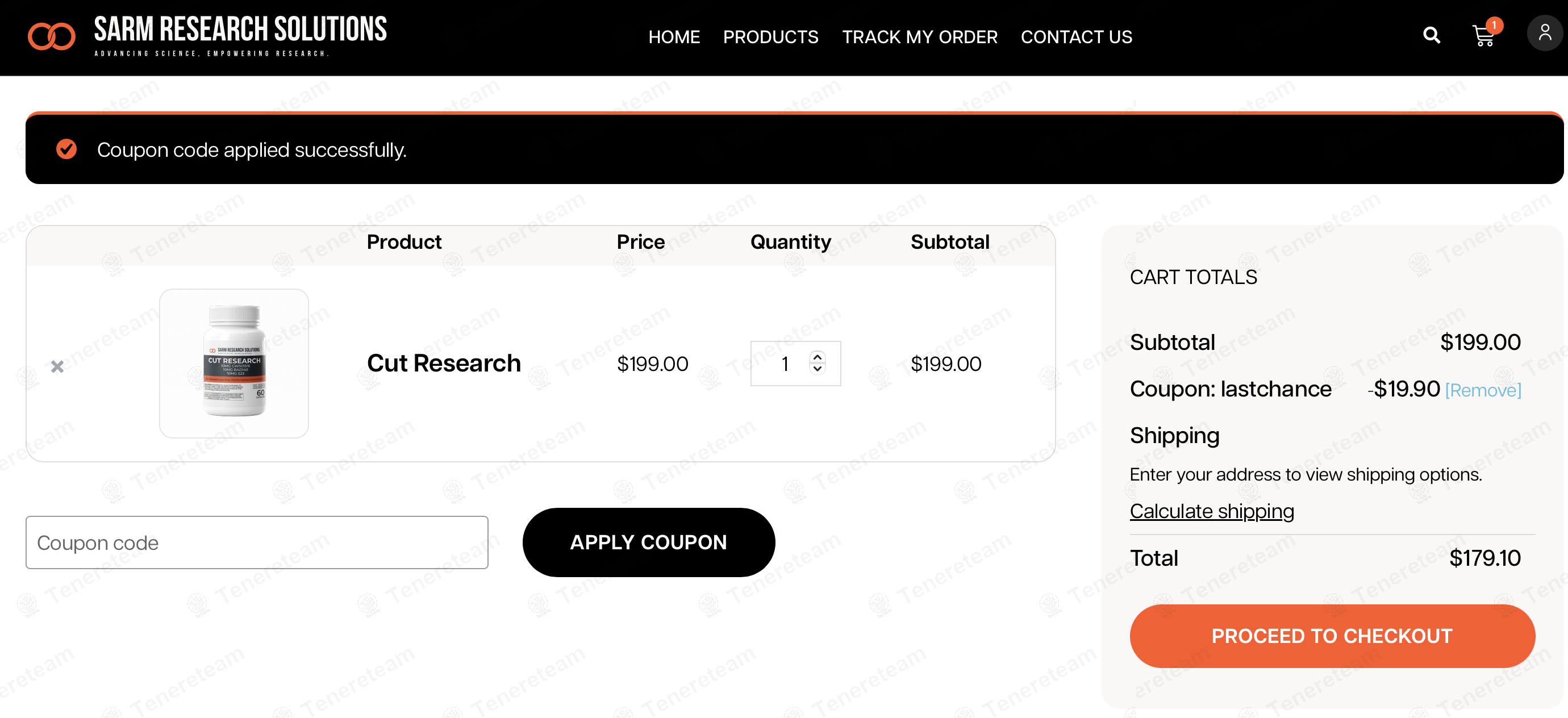Sarms coupon code: 10% off with LASTCHANCE. Tested and valid as 11 months ago.