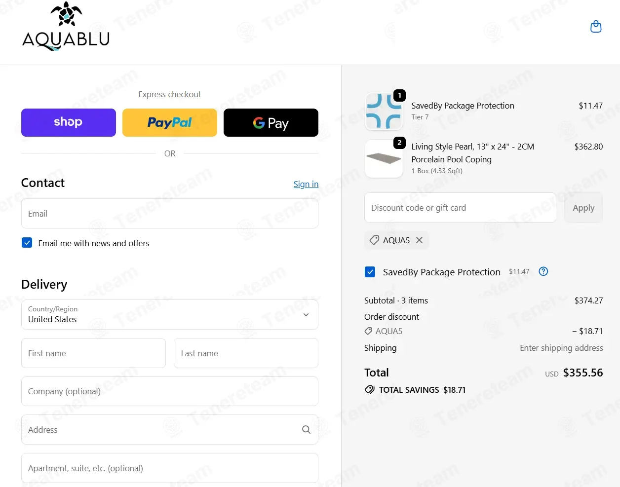 Aquablu Mosaics coupon code: 5% off with AQUA5. Tested and valid as 7 months ago.