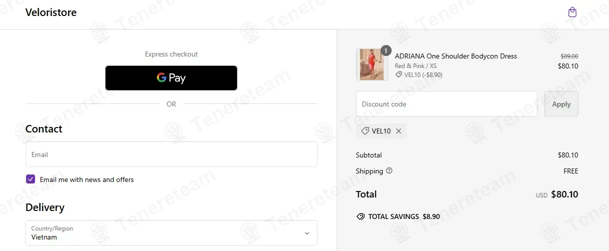 Velori Store coupon code: 10% off with VEL10. Tested and valid as 1 year ago.