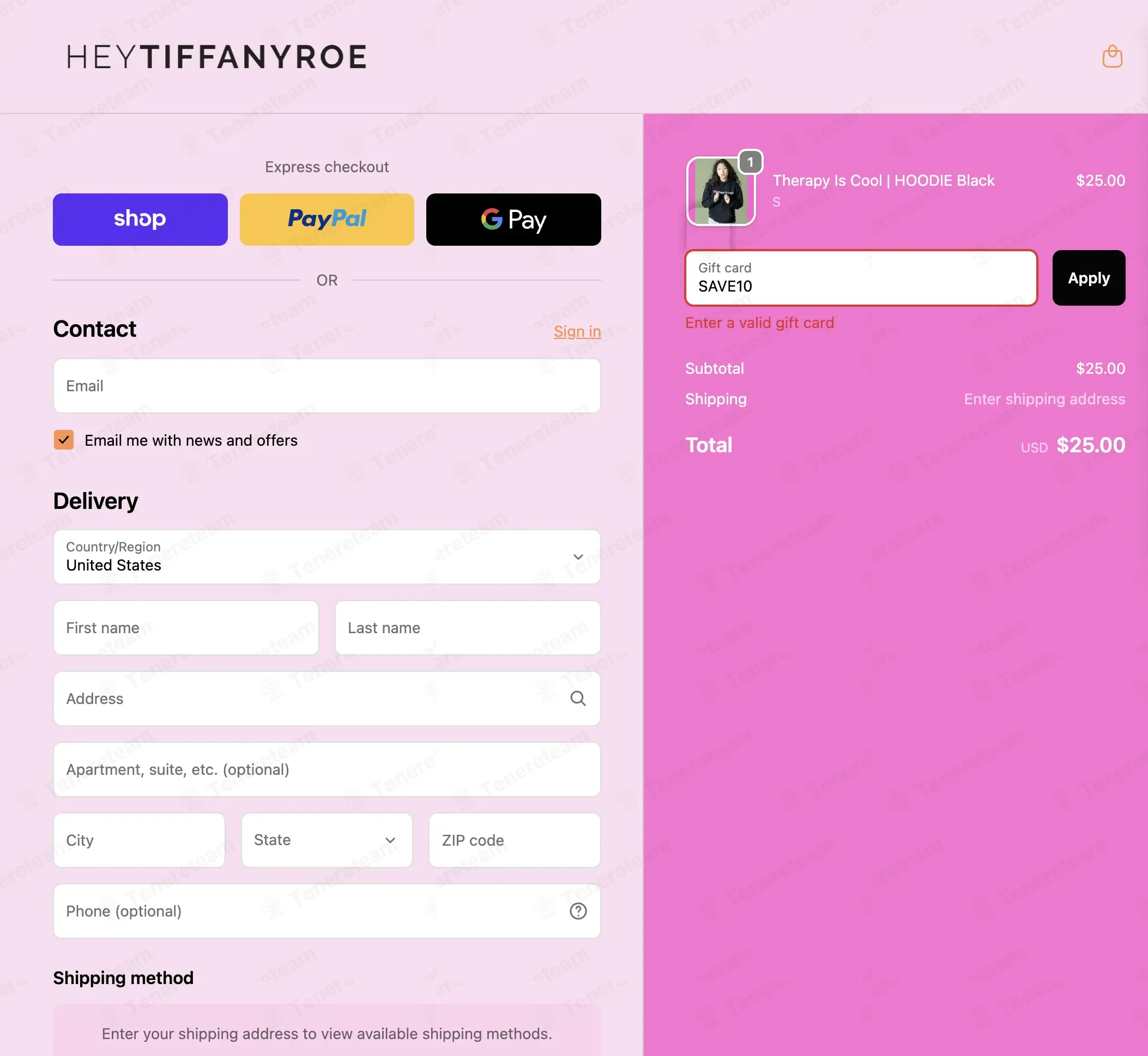 TIFFANY ROE coupon code: 10% off with SAVE10. Tested and valid as 1 month ago.