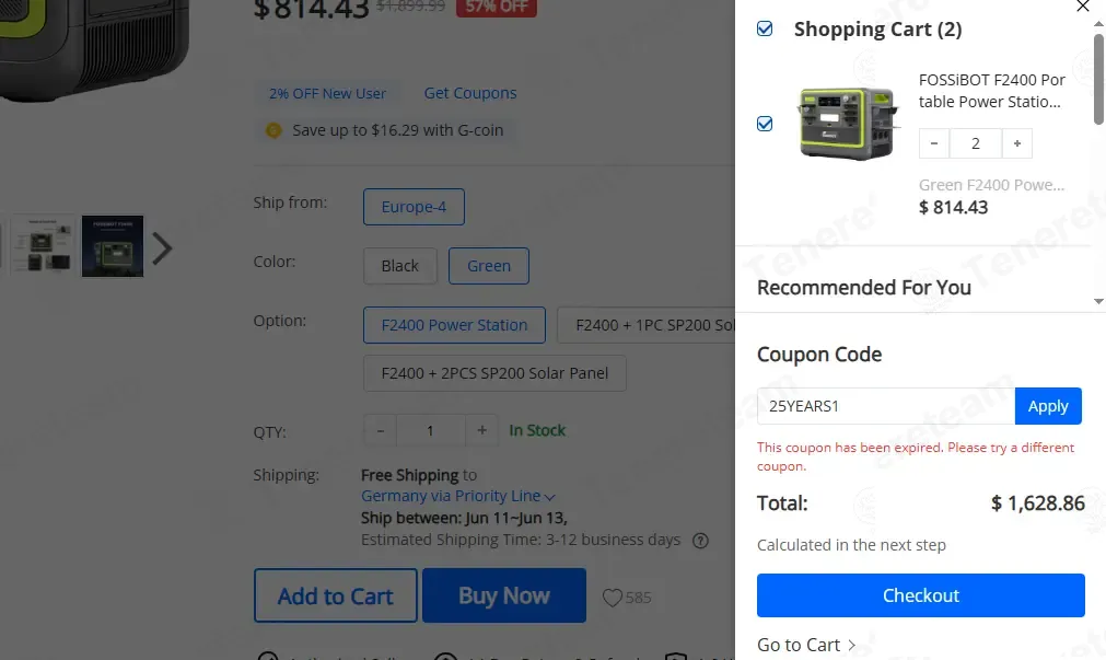 GeekBuying coupon code: €35 off with 26MAYS1. Tested and valid as 2 weeks ago.