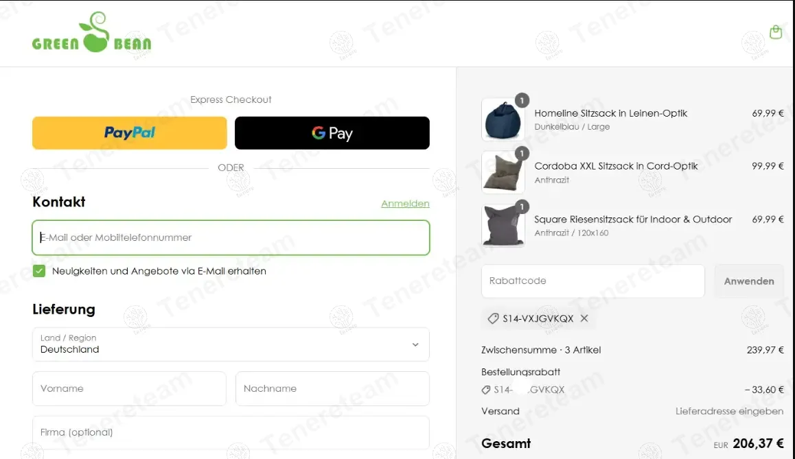 Sitzsack Shop DE coupon code: 14% off with S14-VXJGVKQX. Tested and valid as 1 year ago.