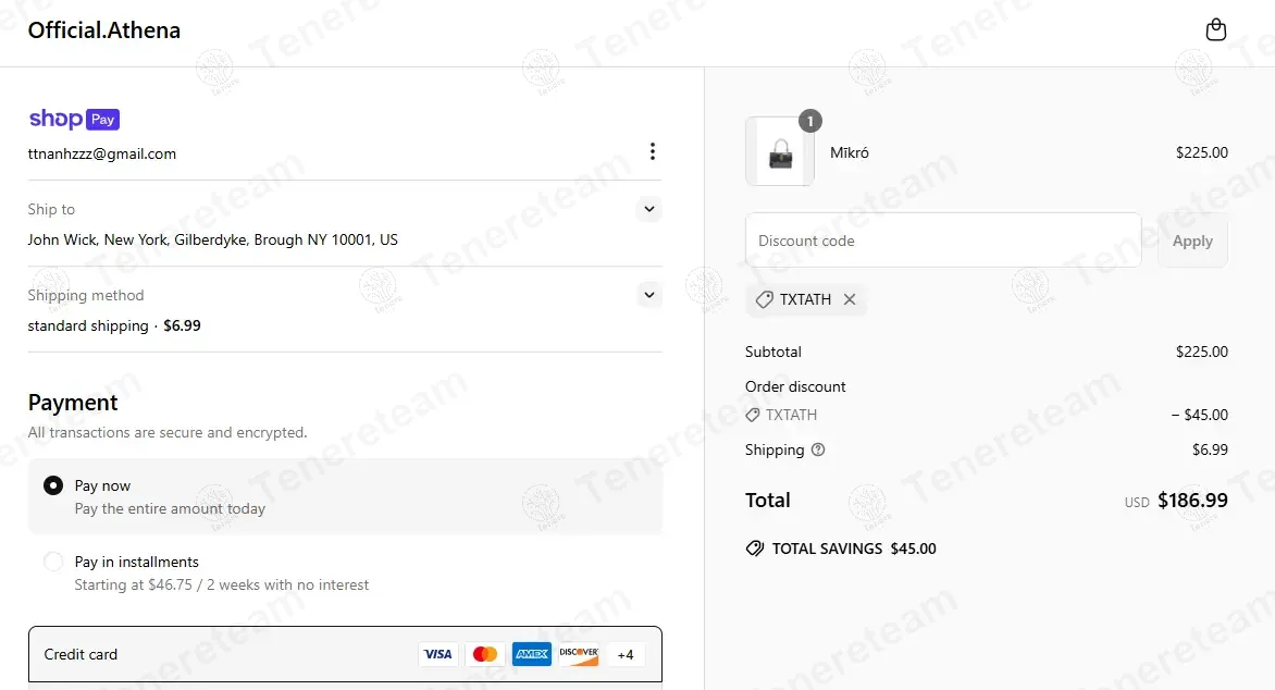 The Official Athena coupon code: 20% off with TXTATH. Tested and valid as 1 year ago.