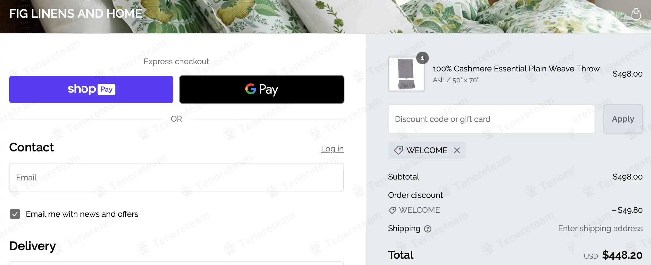 Fig Linens And Home coupon code: 10% off with WELCOME. Tested and valid as 1 year ago.