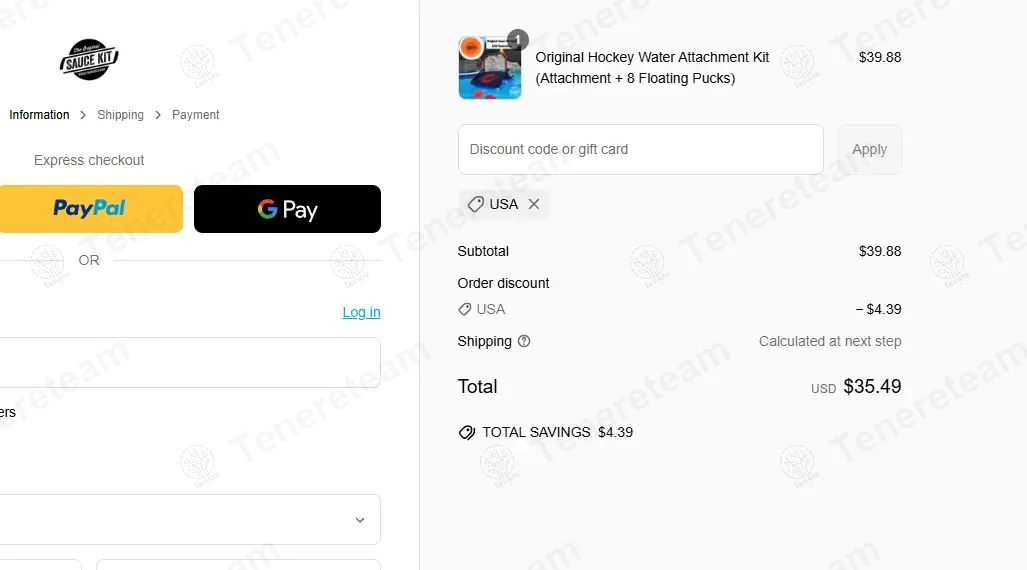 Hockey Sauce Kit coupon code: 12% off with USA. Tested and valid as 1 year ago.