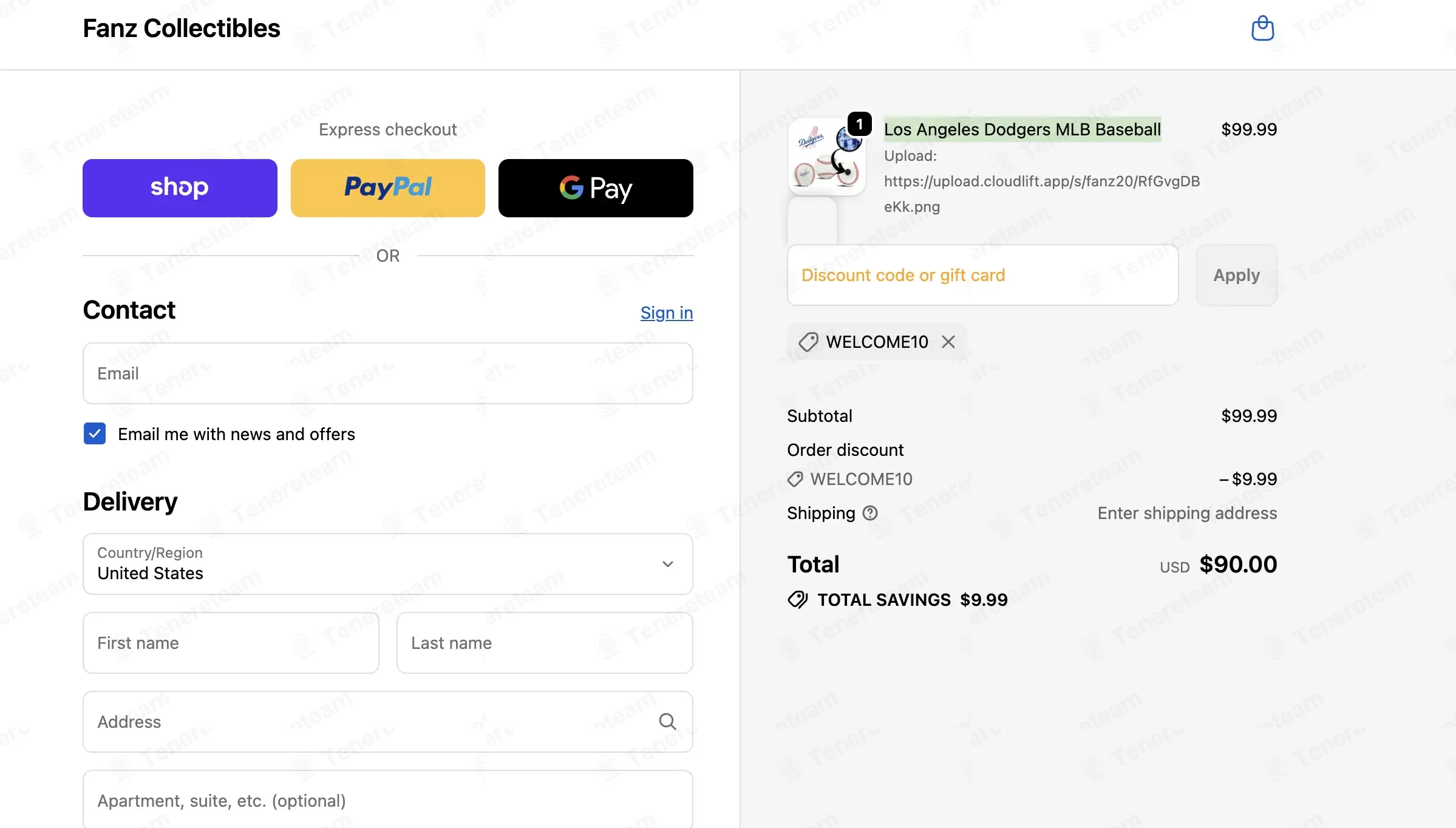 Fanz Collectibles coupon code: 10% off with WELCOME10. Tested and valid as 5 days ago.