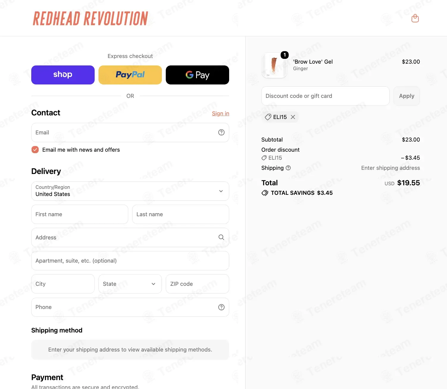 Redhead Revolution US coupon code: 15% off with ELI15. Tested and valid as 1 week ago.