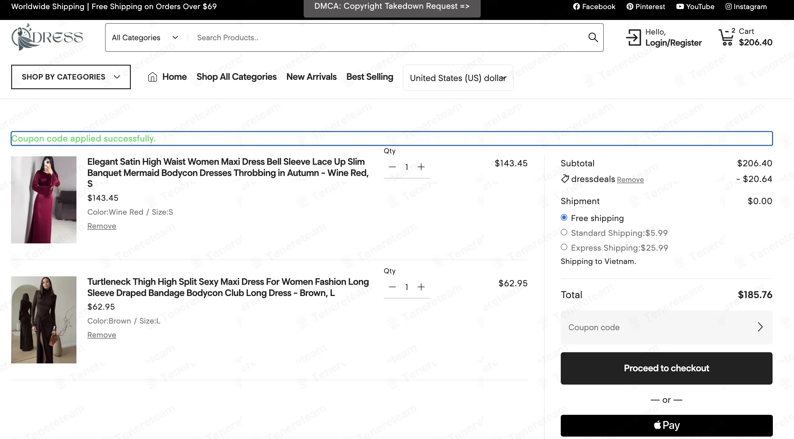 Ootd Dress coupon code successfully applied at checkout