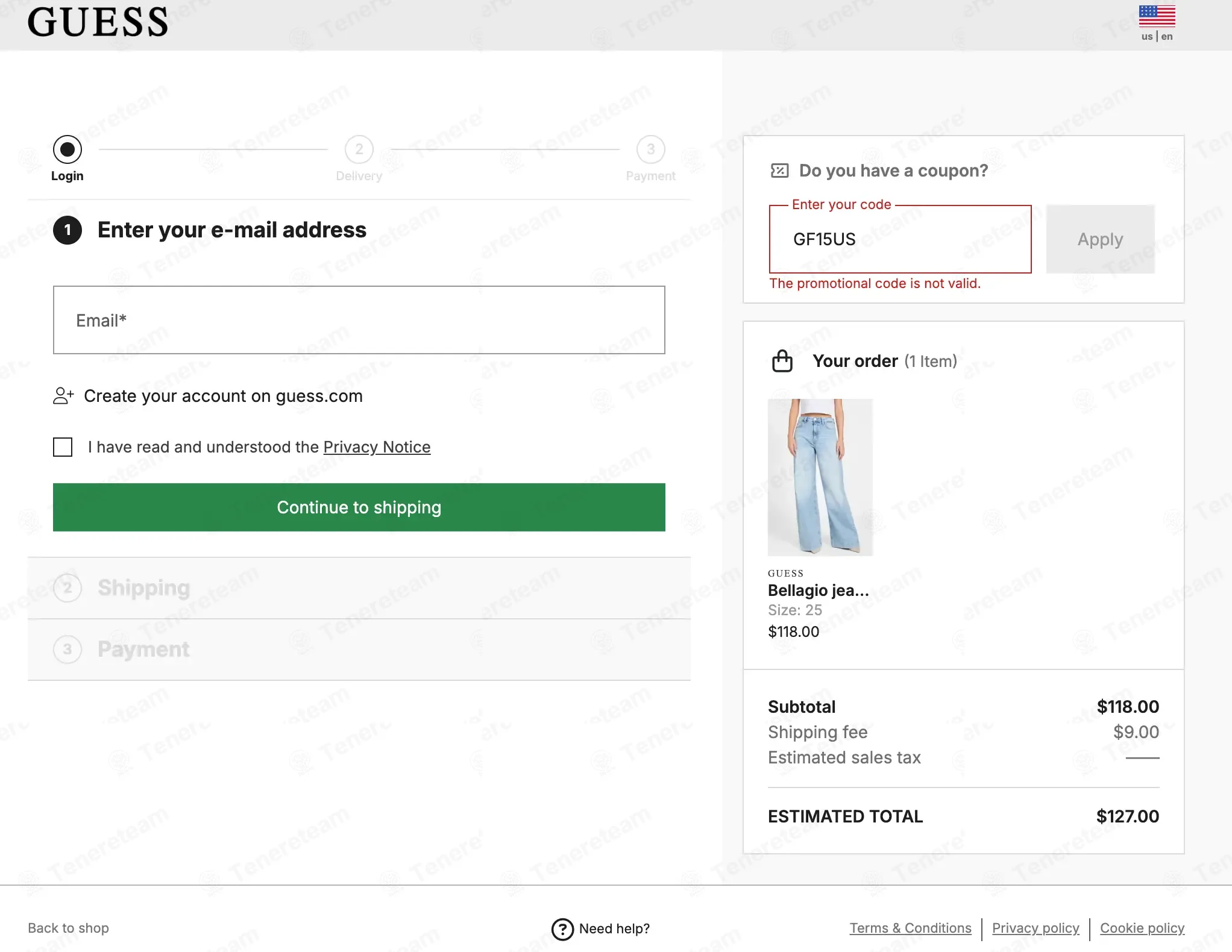 Guess Factory Canada coupon code: 15% off with GF15US. Tested and valid as 1 month ago.