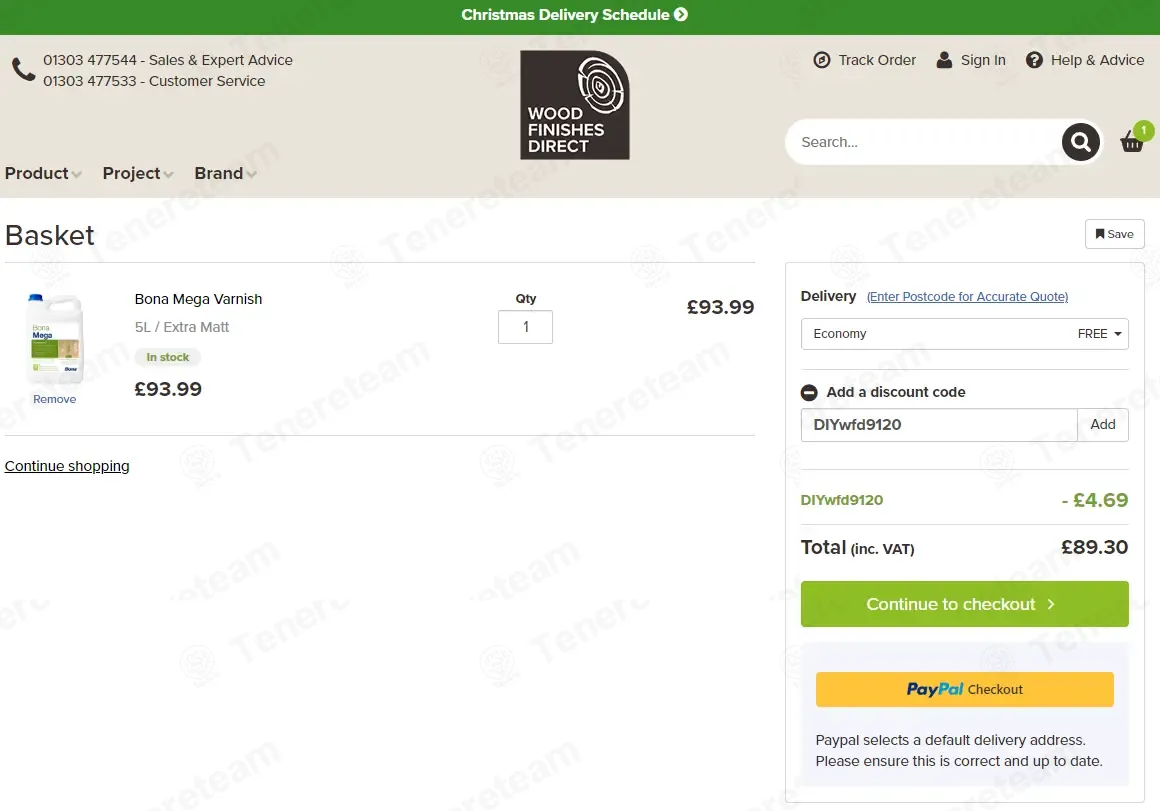 Wood Finishes Direct coupon code: 5% off with DIYwfd9120. Tested and valid as 3 months ago.