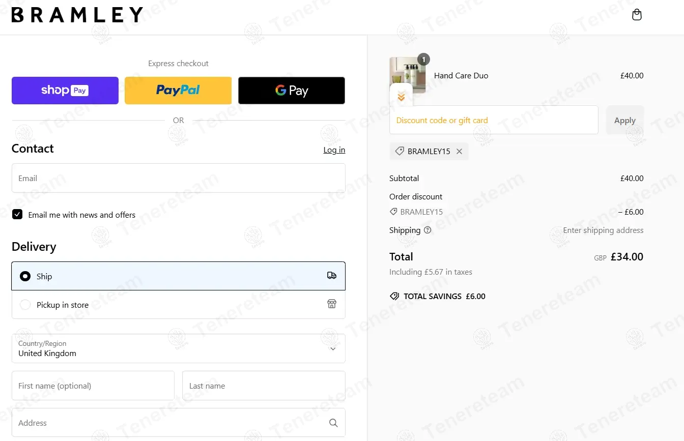 Bramley Products coupon code: 15% off with BRAMLEY15. Tested and valid as 9 months ago.