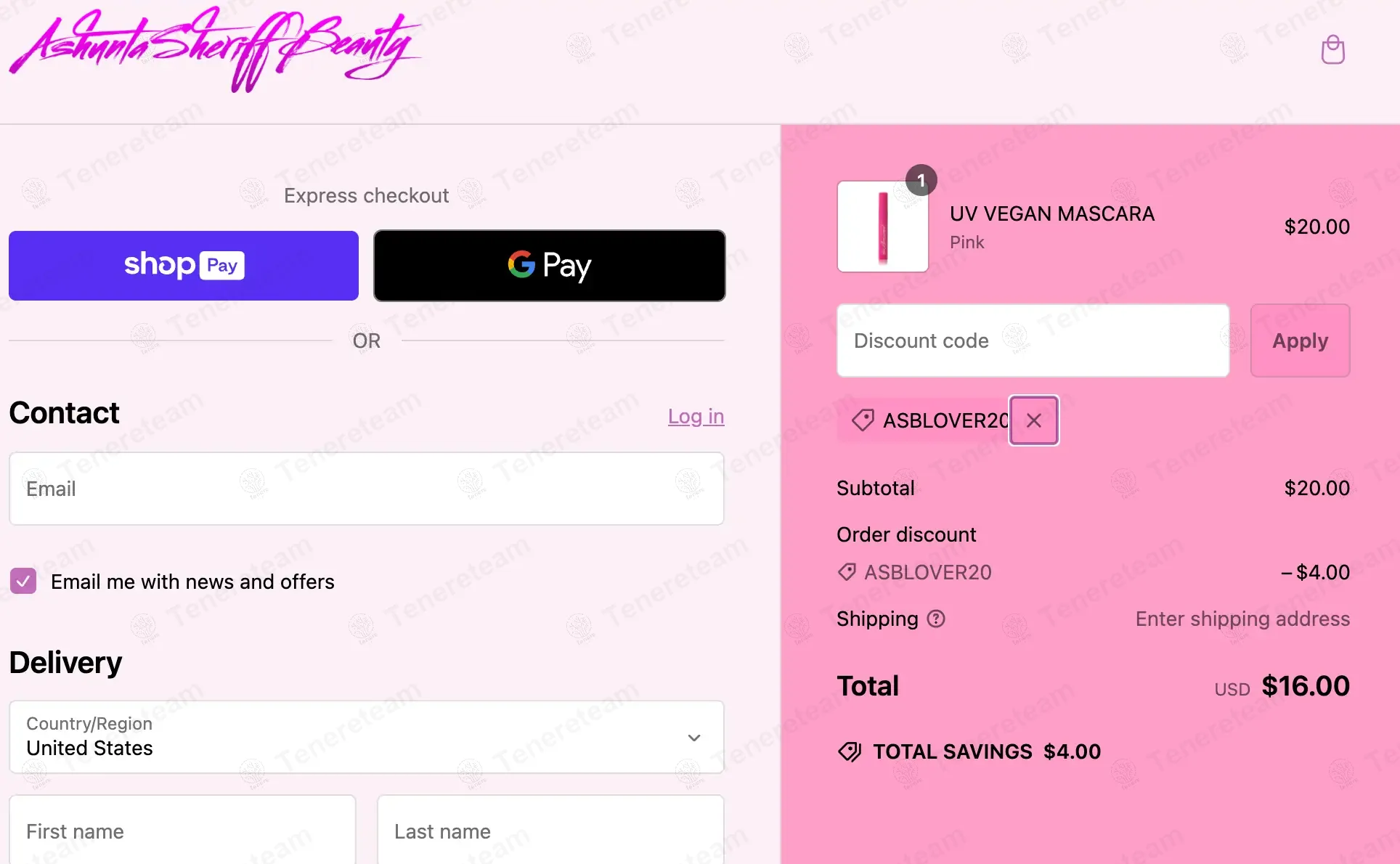 Ashunta Sheriff Beauty coupon code: 20% off with ASBLOVER20. Tested and valid as 1 year ago.