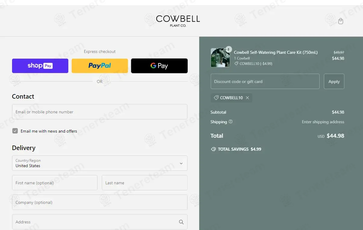 Cowbell Plant coupon code: 10% off with COWBELL10. Tested and valid as 1 year ago.