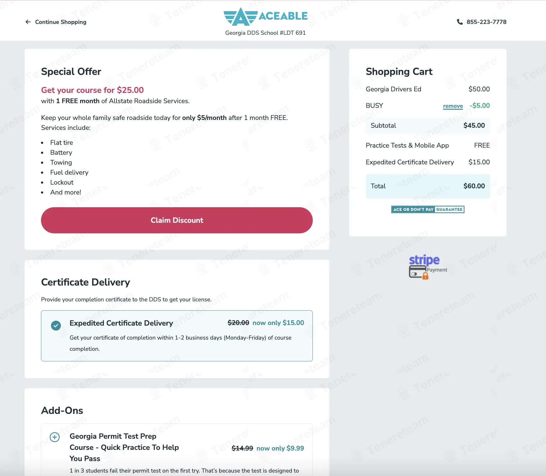 Aceable coupon code: 10% off with BUSY. Tested and valid as 1 month ago.