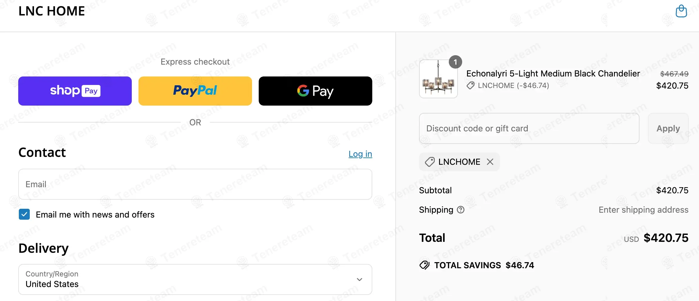 Lnc Home coupon code: 10% off with LNCHOME. Tested and valid as 1 year ago.