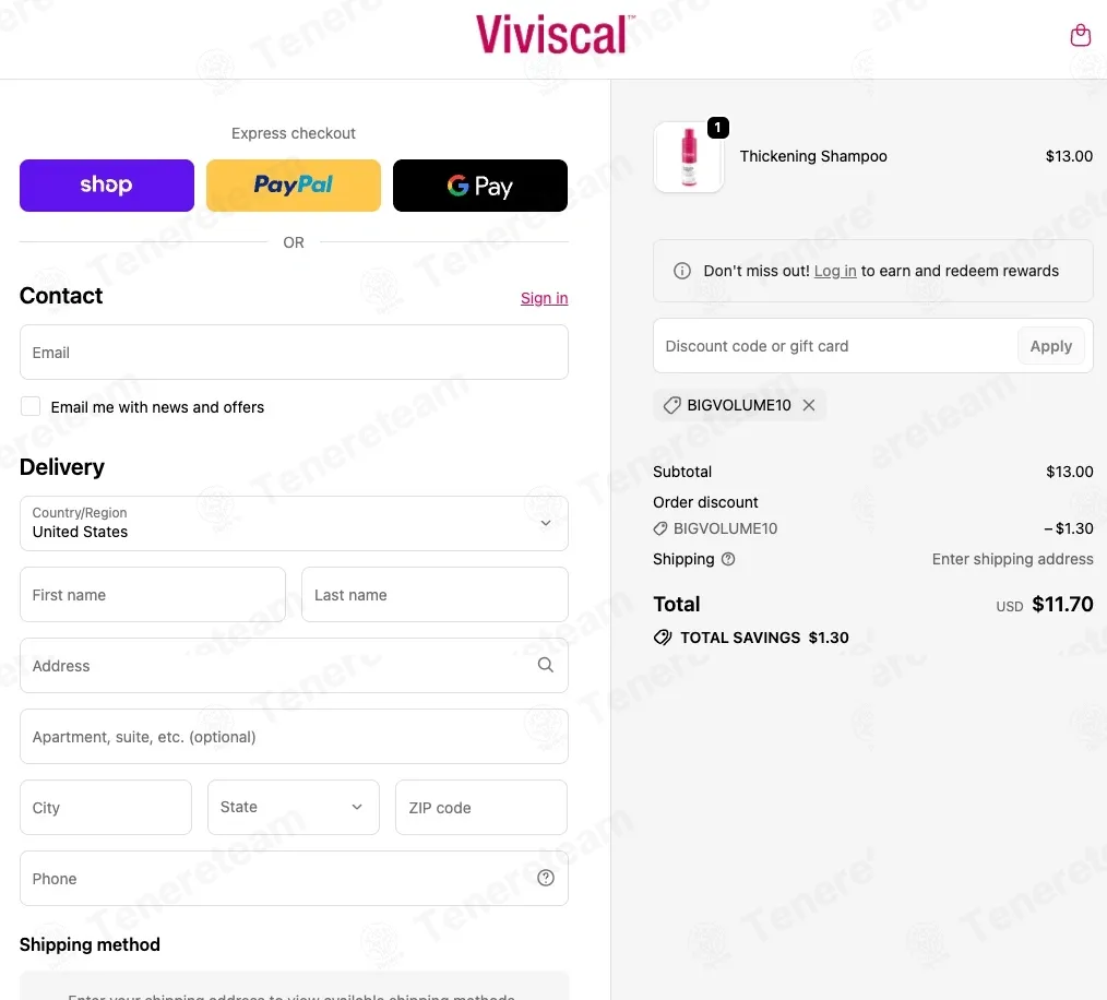 Viviscal coupon code: 10% off with BIGVOLUME10. Tested and valid as 26 minutes ago.