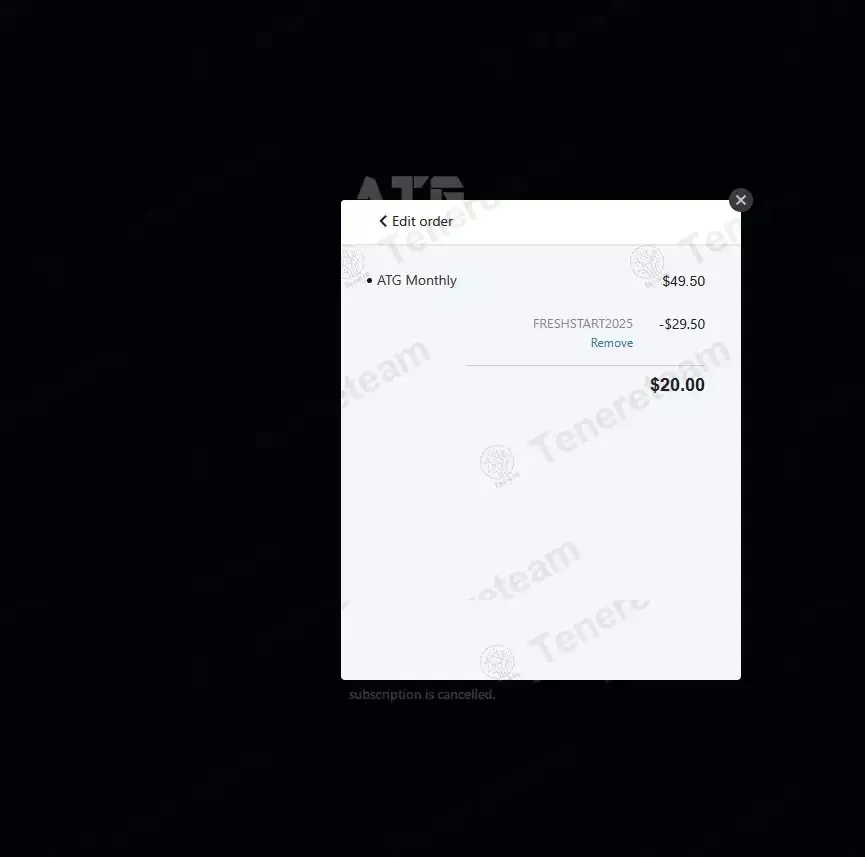 ATG Online Coaching coupon code: 50% off with FRESHSTART2025. Tested and valid as 1 month ago.